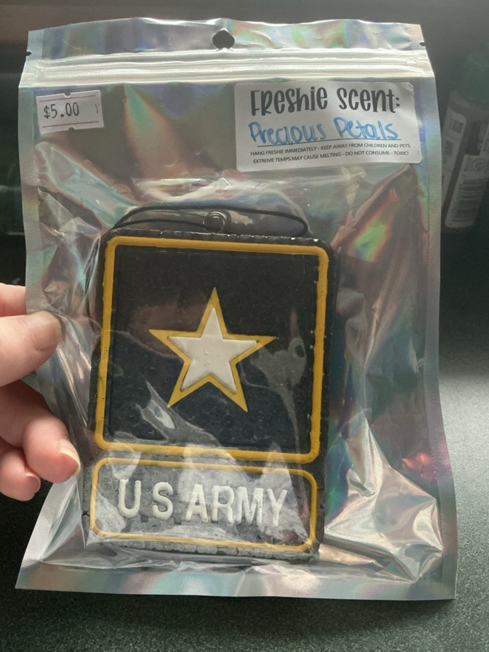 U.S. Army Car Freshie - Precious Petals